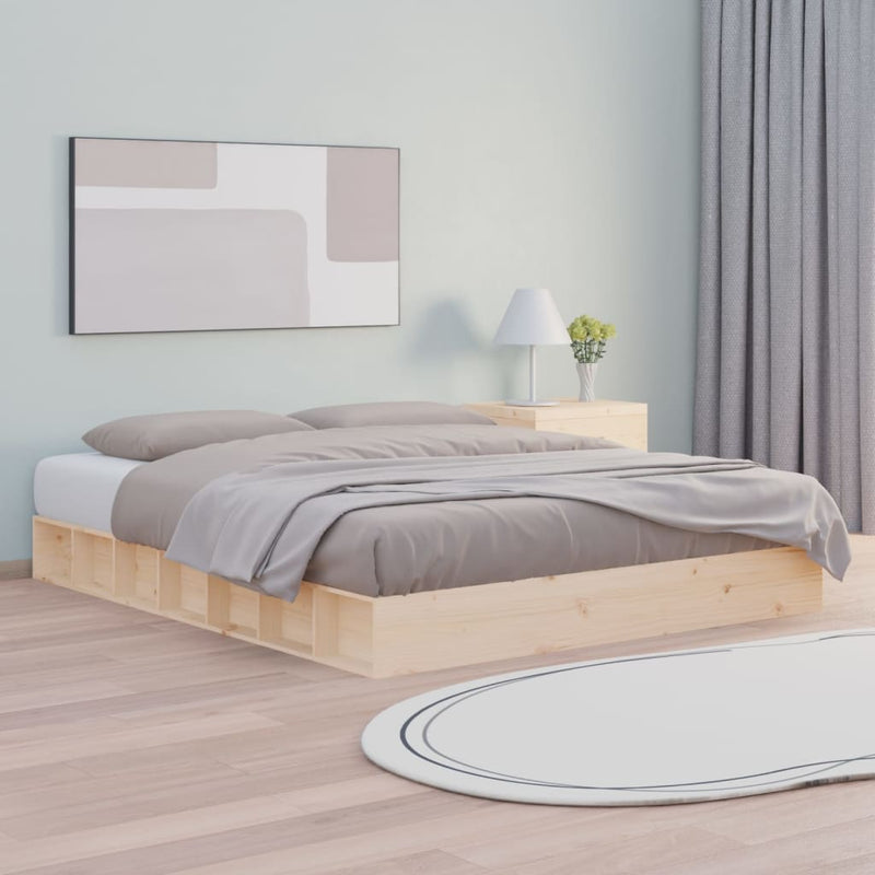 Bedframe massief hout 150x200 cm 5FT King Size
