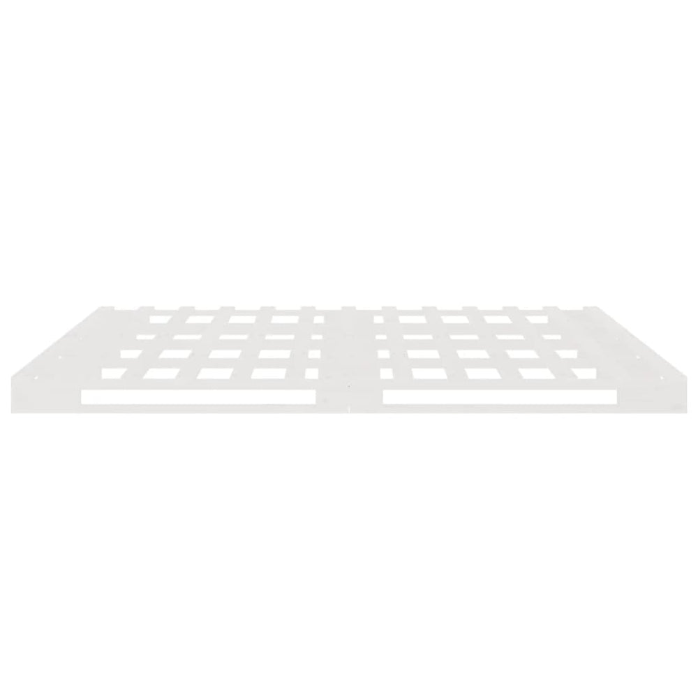 Palletbed massief grenenhout wit 140x200 cm MeubelReus