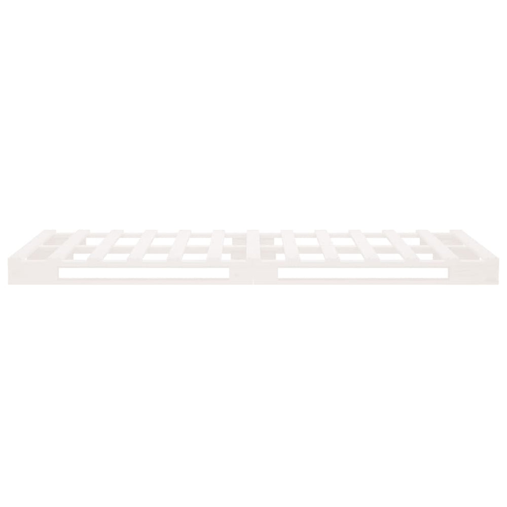 Palletbed massief grenenhout wit 90x190 cm 3FT Single MeubelReus