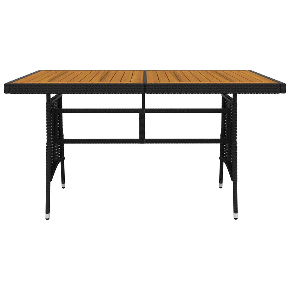 5-delige Tuinset poly rattan zwart MeubelReus