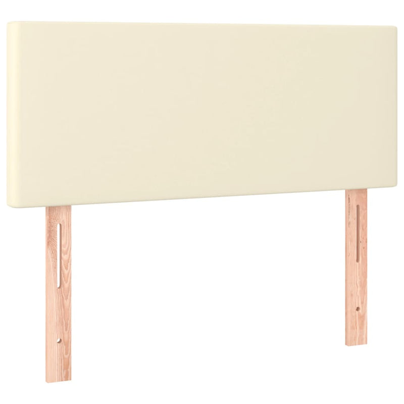 Hoofdbord 90x5x78/88 cm kunstleer crèmekleurig