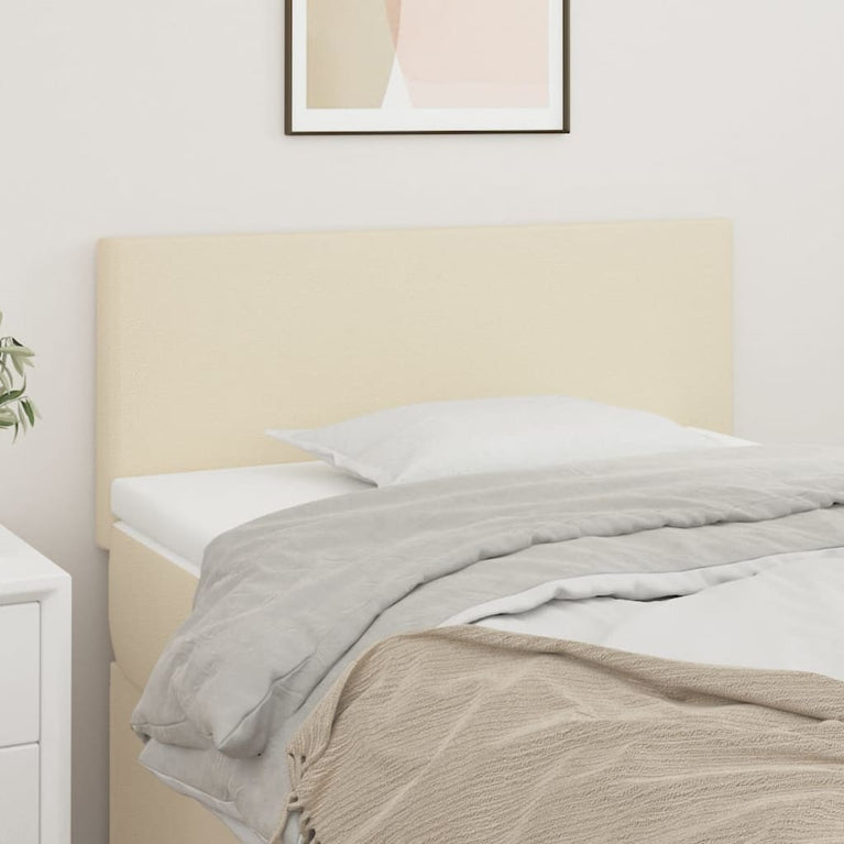 Hoofdbord 90x5x78/88 cm kunstleer crèmekleurig