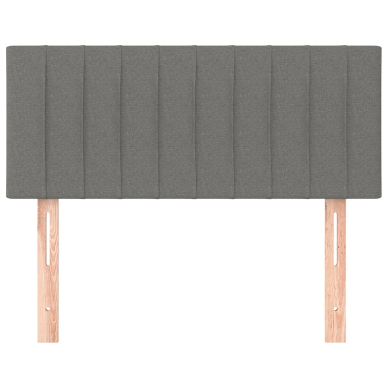 Hoofdbord 80x5x78/88 cm stof donkergrijs