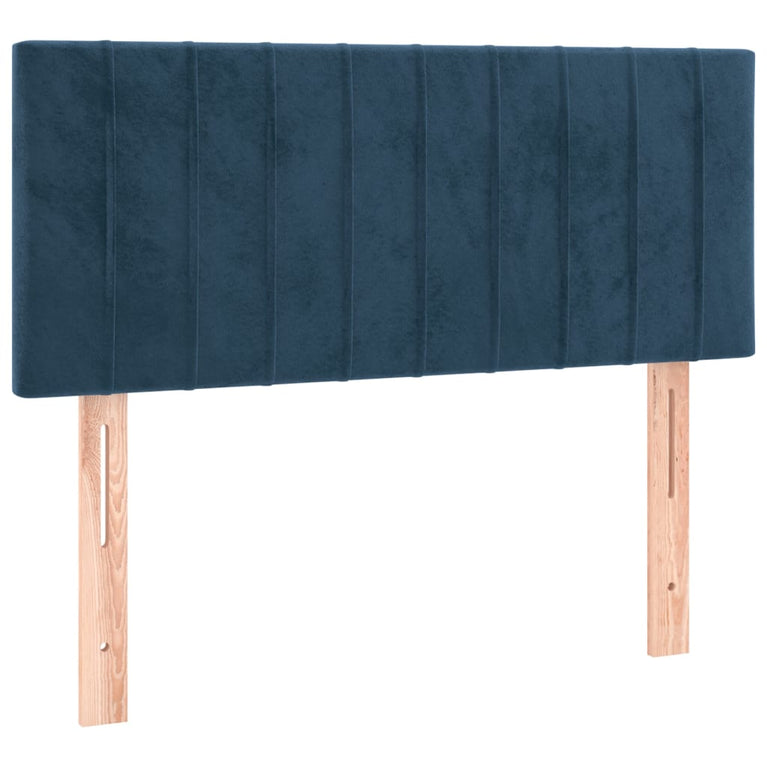 Hoofdbord 80x5x78/88 cm fluweel donkerblauw