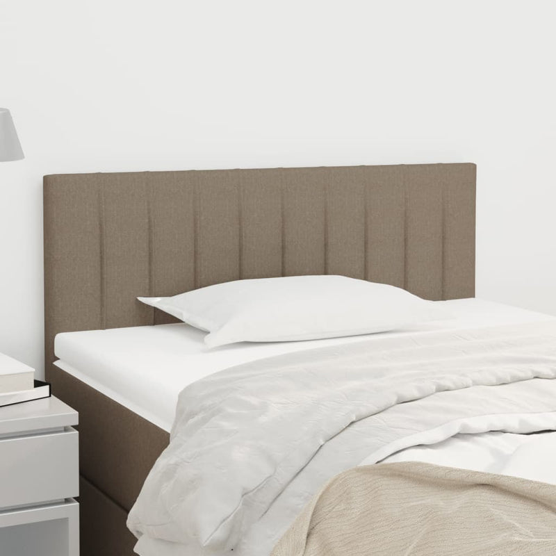 Hoofdbord 100x5x78/88 cm stof taupe