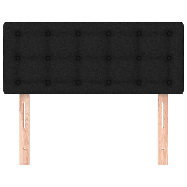 Hoofdbord 100x5x78/88 cm stof zwart