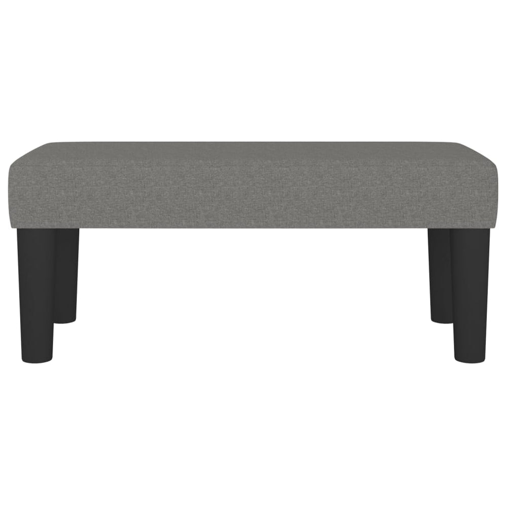 Bankje 70x30x30 cm stof donkergrijs MeubelReus