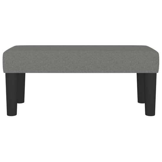 Bankje 70x30x30 cm stof donkergrijs MeubelReus
