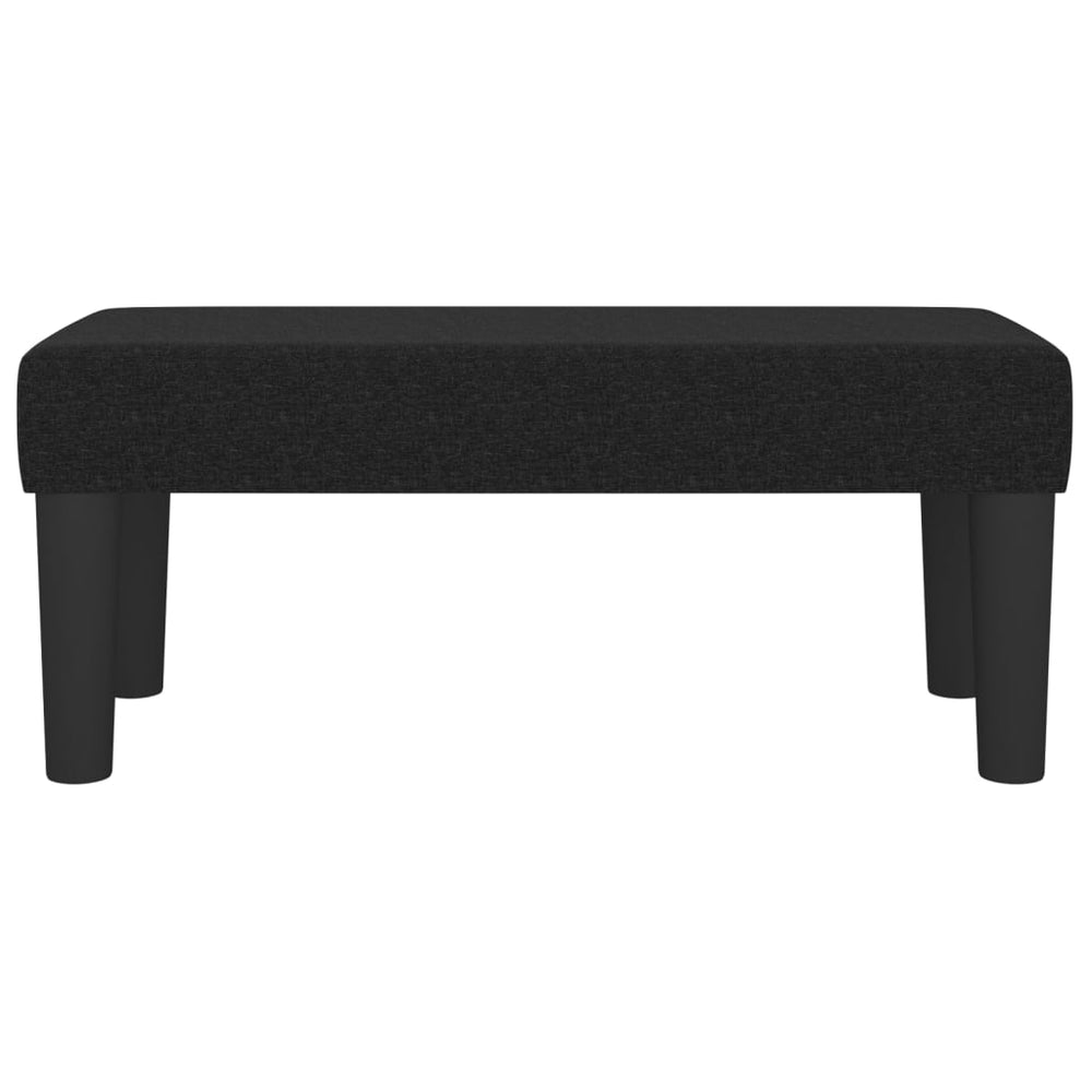 Bankje 70x30x30 cm stof zwart MeubelReus