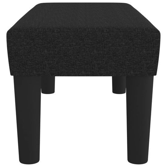 Bankje 70x30x30 cm stof zwart MeubelReus
