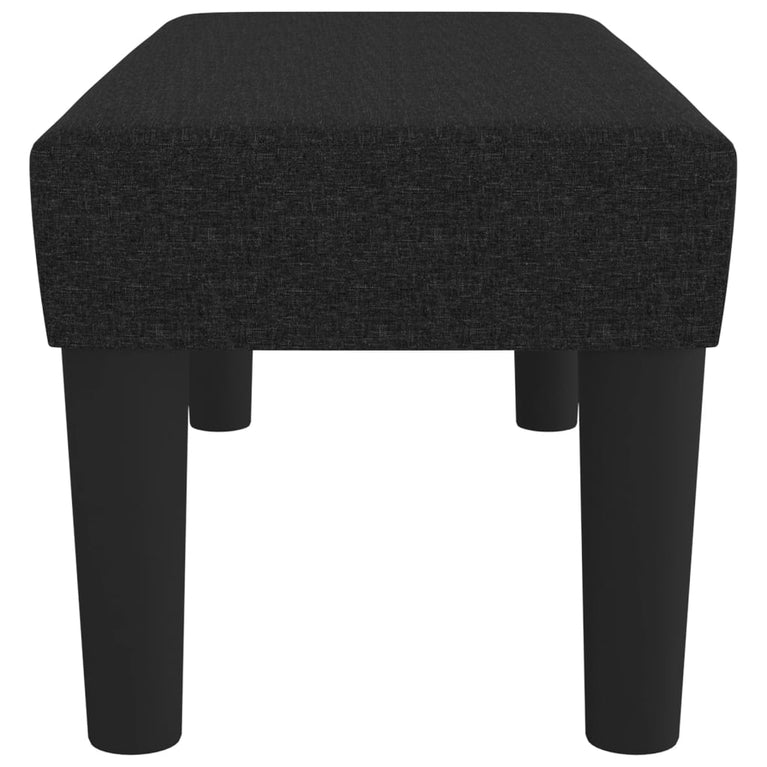 Bankje 70x30x30 cm stof zwart MeubelReus
