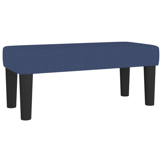 Bankje 70x30x30 cm stof blauw MeubelReus