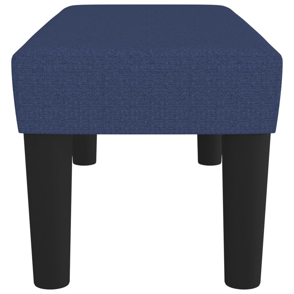 Bankje 70x30x30 cm stof blauw MeubelReus