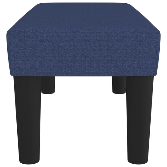 Bankje 70x30x30 cm stof blauw MeubelReus