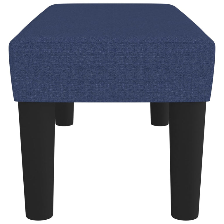 Bankje 70x30x30 cm stof blauw MeubelReus