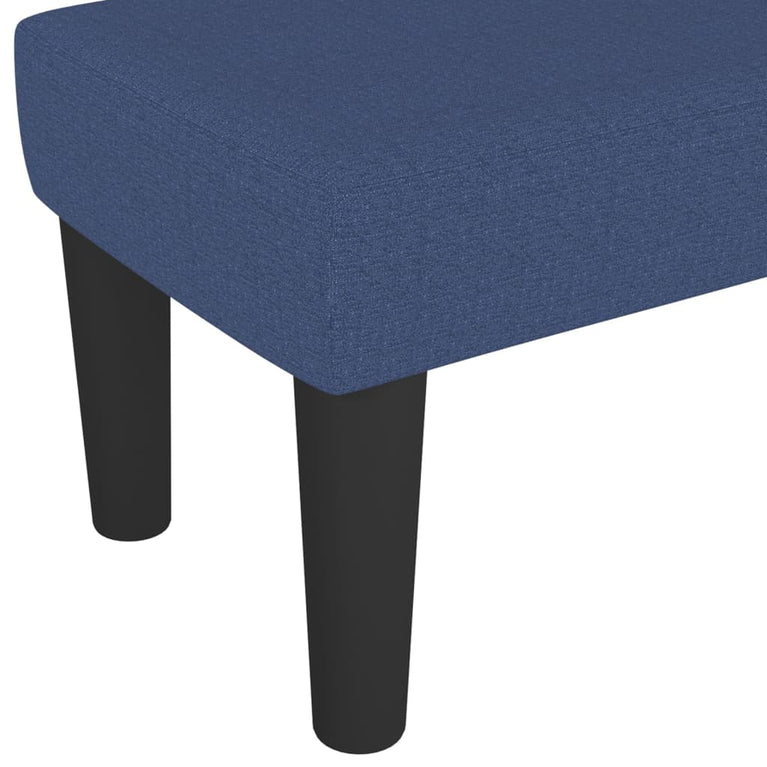 Bankje 70x30x30 cm stof blauw MeubelReus