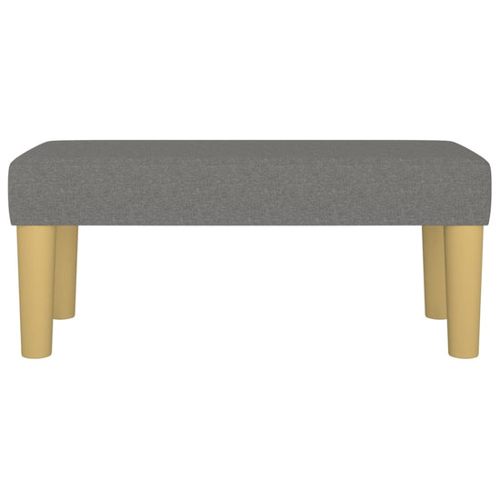 Bankje 70x30x30 cm stof donkergrijs MeubelReus