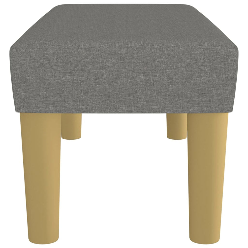 Bankje 70x30x30 cm stof donkergrijs MeubelReus