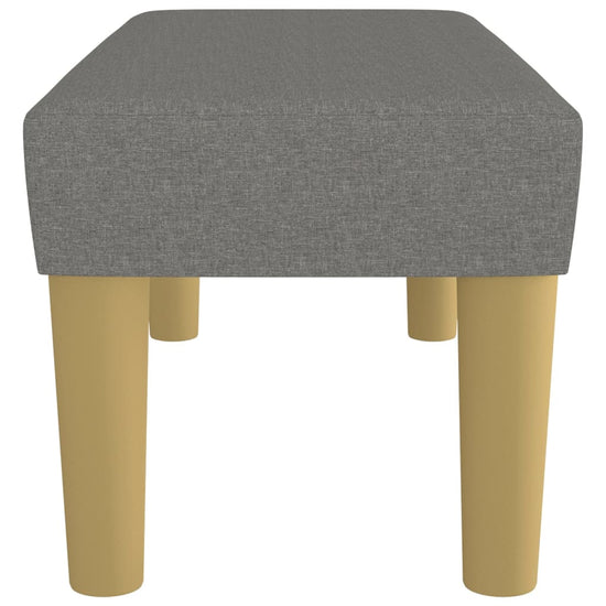 Bankje 70x30x30 cm stof donkergrijs MeubelReus