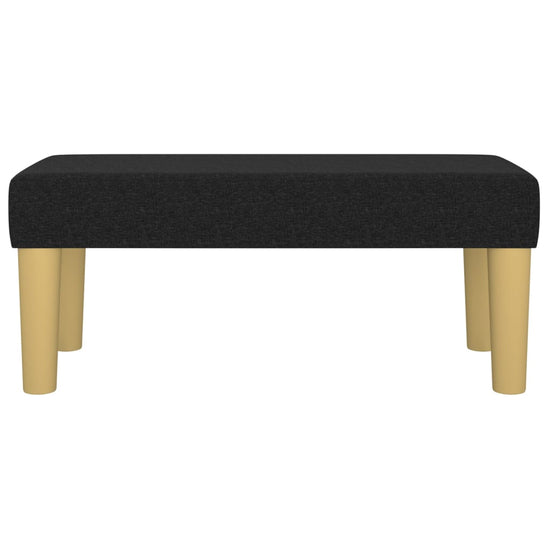Bankje 70x30x30 cm stof zwart MeubelReus