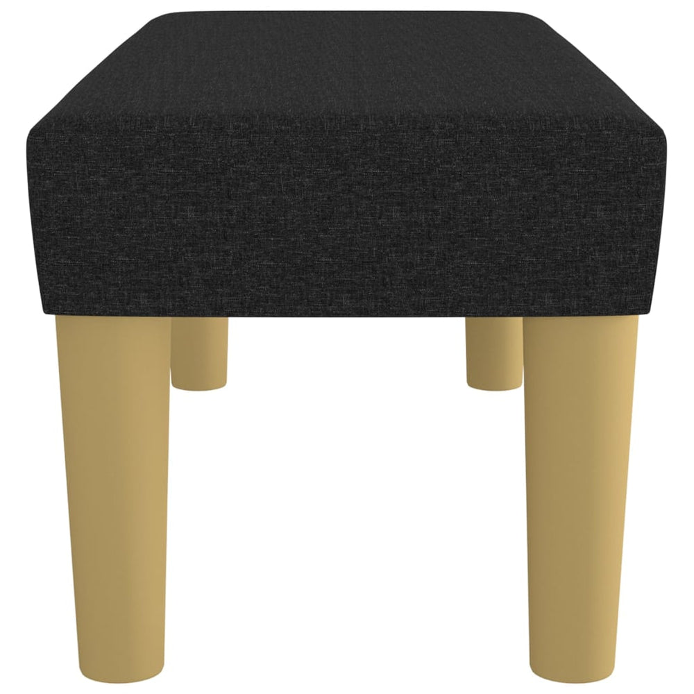 Bankje 70x30x30 cm stof zwart MeubelReus