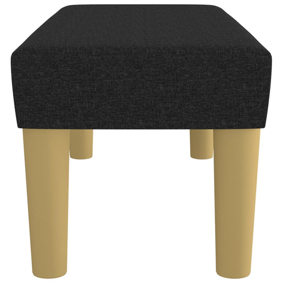 Bankje 70x30x30 cm stof zwart MeubelReus