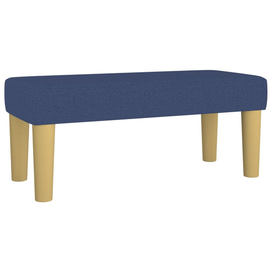 Bankje 70x30x30 cm stof blauw MeubelReus