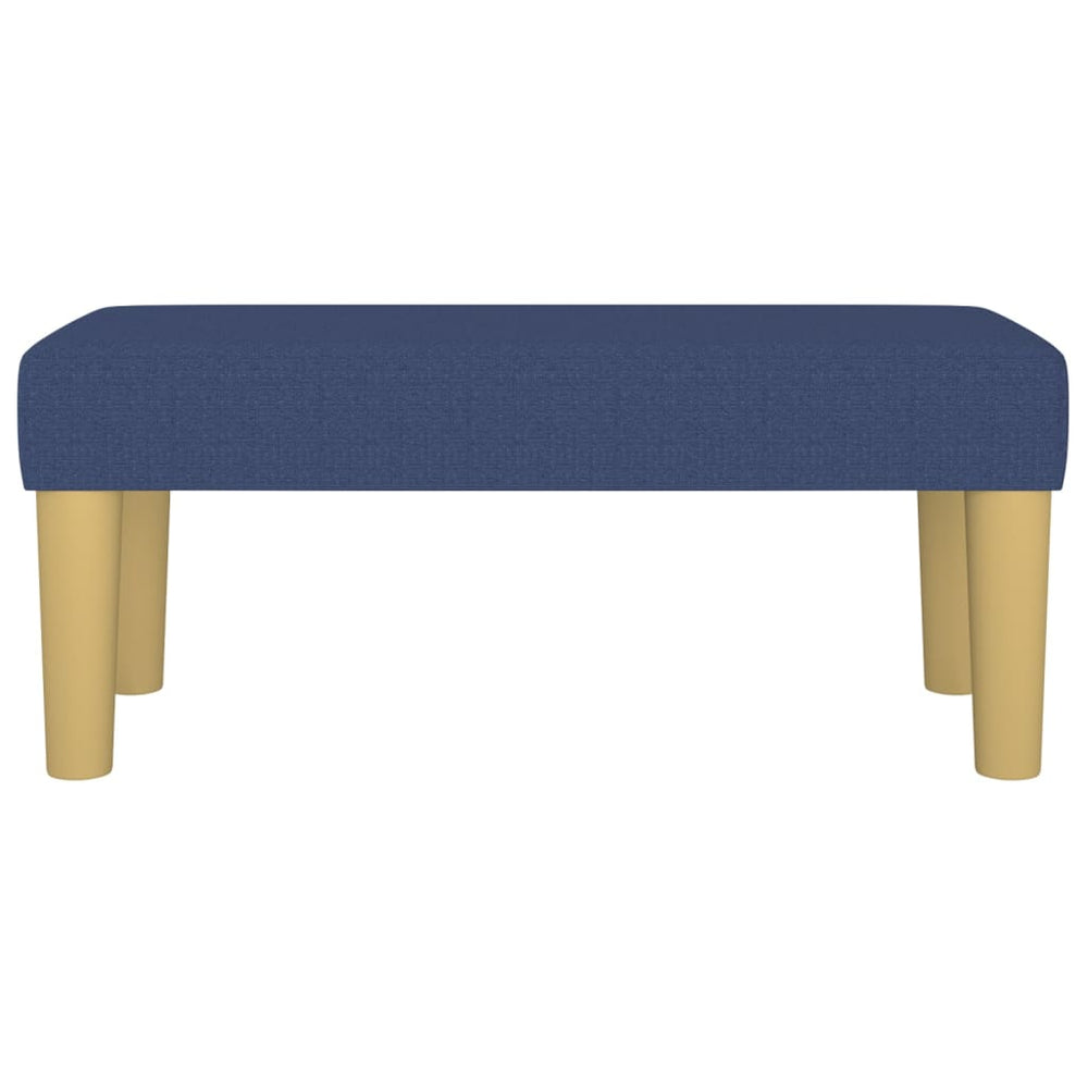 Bankje 70x30x30 cm stof blauw MeubelReus