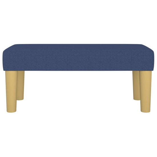 Bankje 70x30x30 cm stof blauw MeubelReus