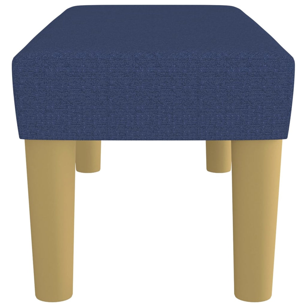 Bankje 70x30x30 cm stof blauw MeubelReus