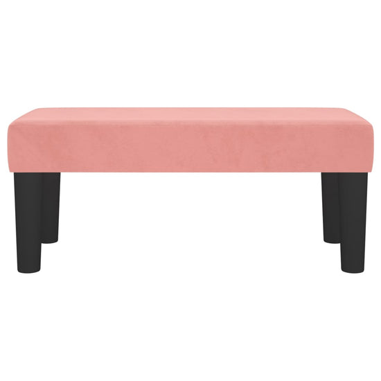 Bankje 70x30x30 cm fluweel roze MeubelReus