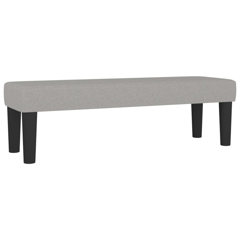 Bankje 100x30x30 cm stof lichtgrijs MeubelReus