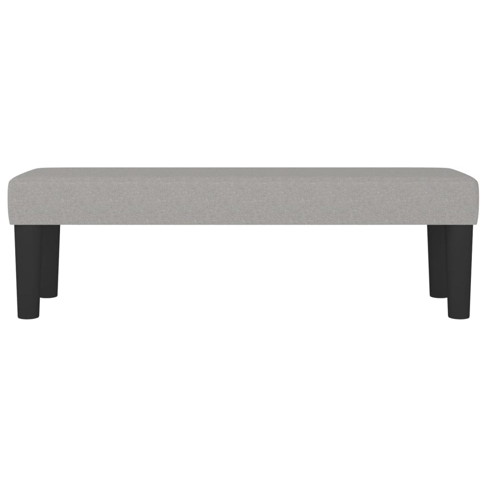 Bankje 100x30x30 cm stof lichtgrijs MeubelReus