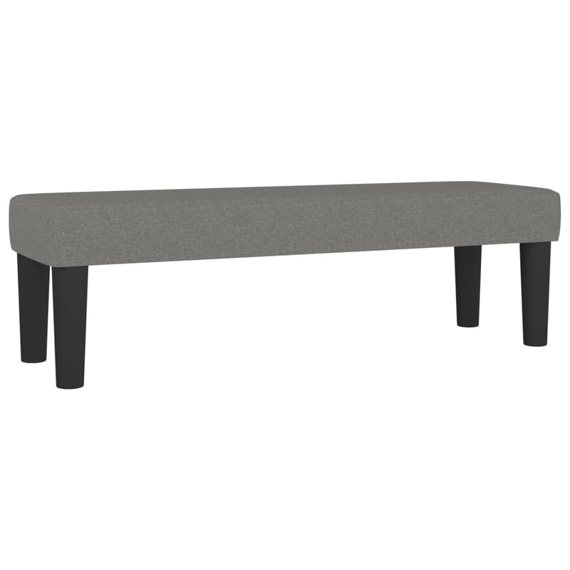 Bankje 100x30x30 cm stof donkergrijs MeubelReus