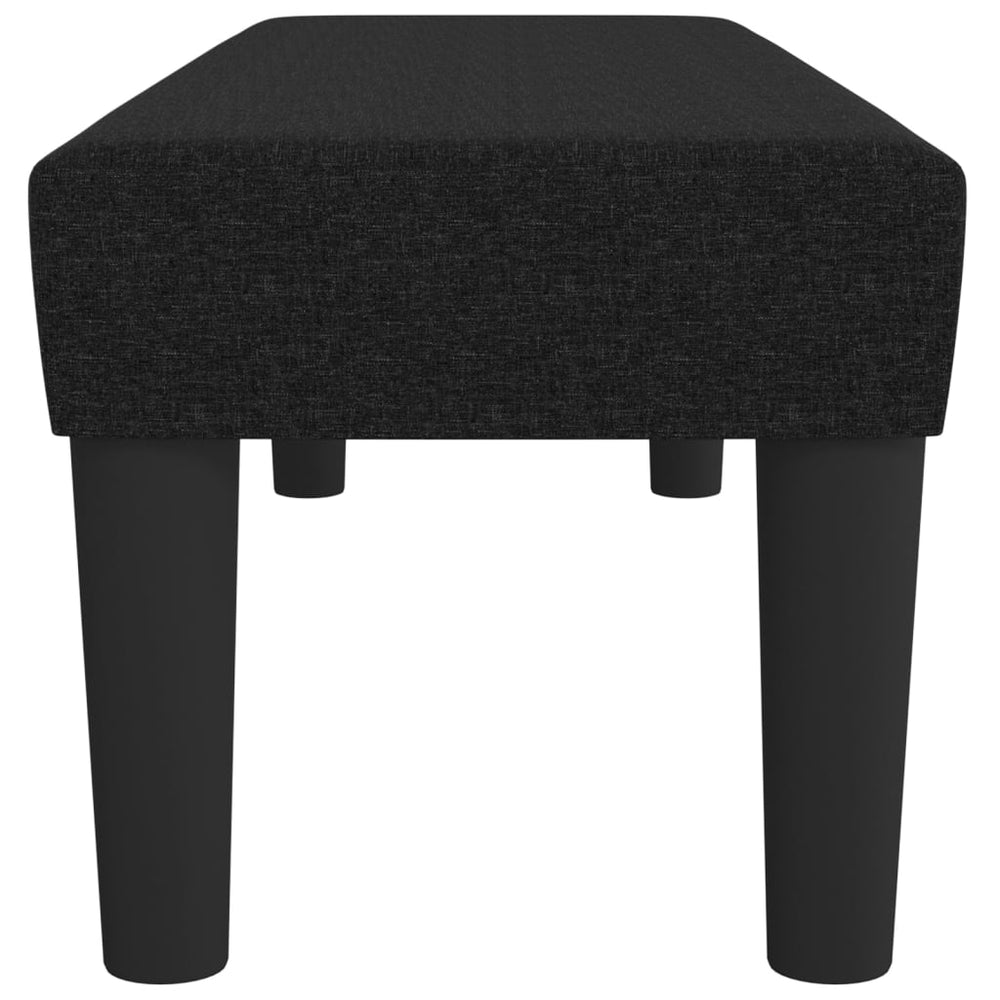 Bankje 100x30x30 cm stof zwart MeubelReus