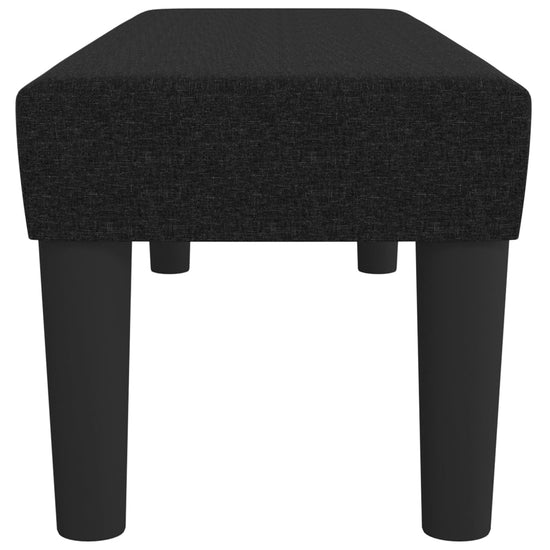 Bankje 100x30x30 cm stof zwart MeubelReus