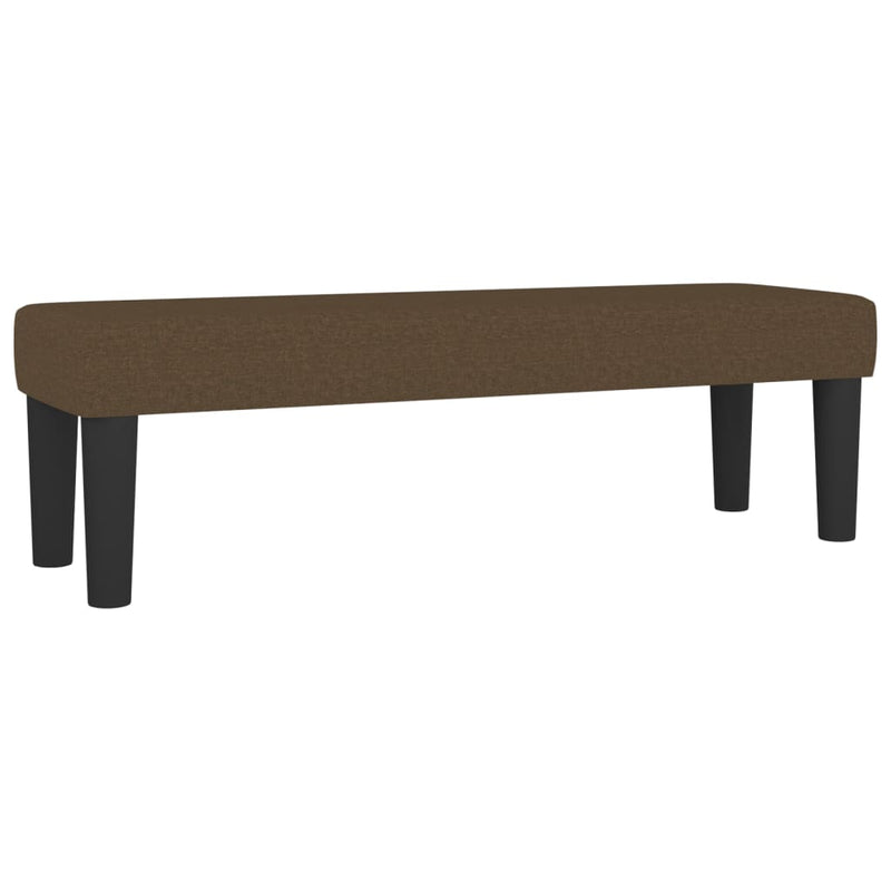 Bankje 100x30x30 cm stof donkerbruin MeubelReus
