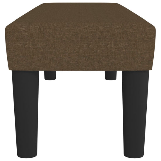 Bankje 100x30x30 cm stof donkerbruin MeubelReus