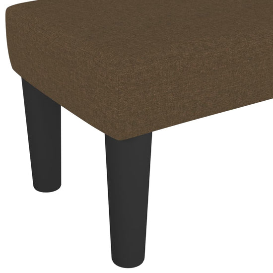 Bankje 100x30x30 cm stof donkerbruin MeubelReus