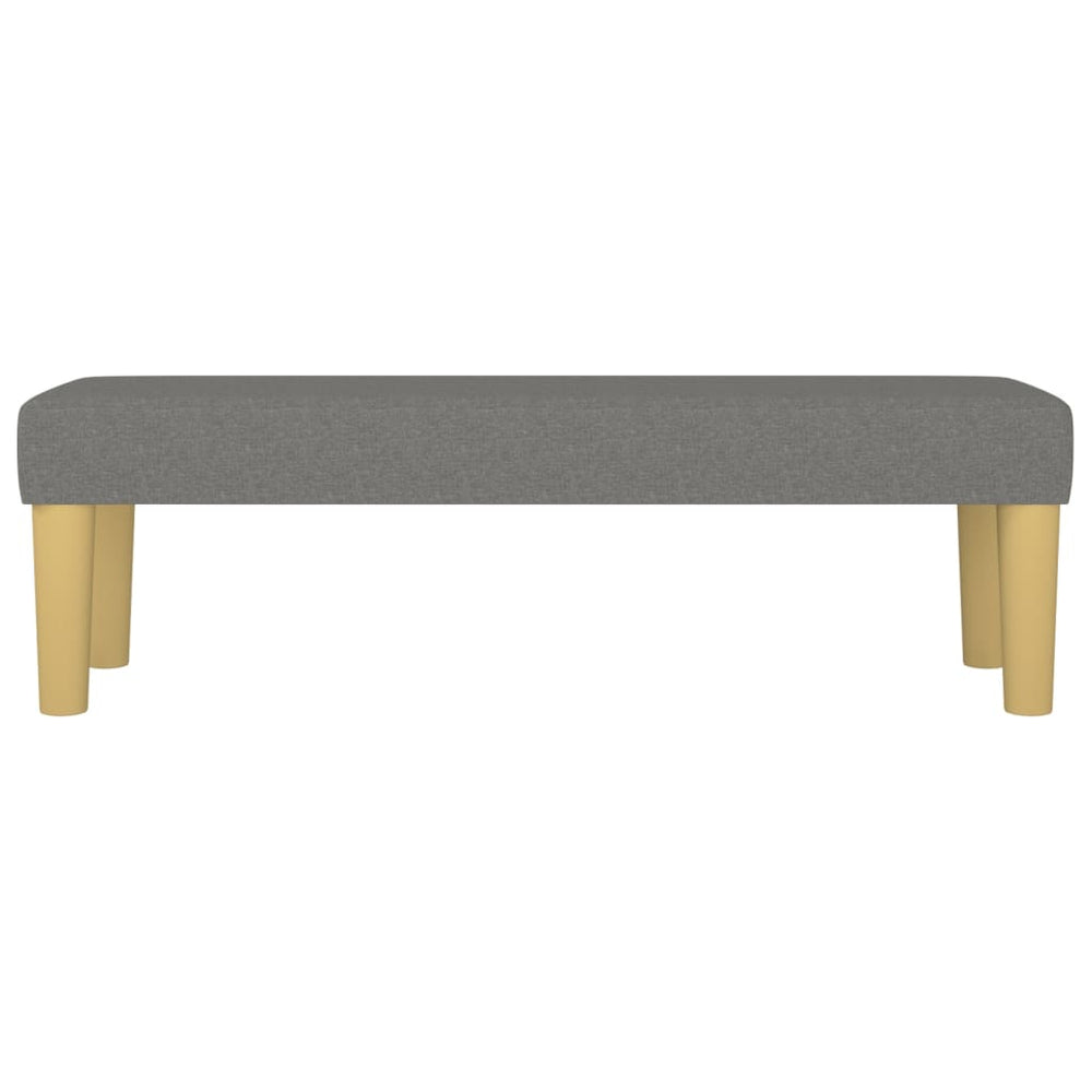 Bankje 100x30x30 cm stof donkergrijs MeubelReus