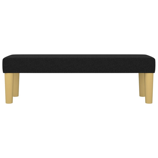 Bankje 100x30x30 cm stof zwart MeubelReus