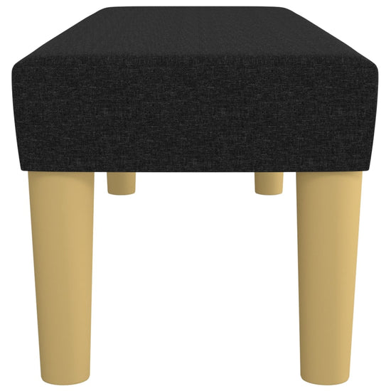 Bankje 100x30x30 cm stof zwart MeubelReus