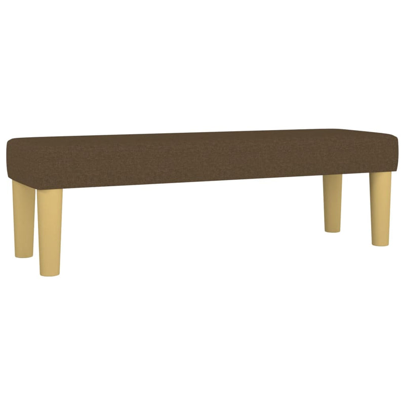 Bankje 100x30x30 cm stof donkerbruin MeubelReus