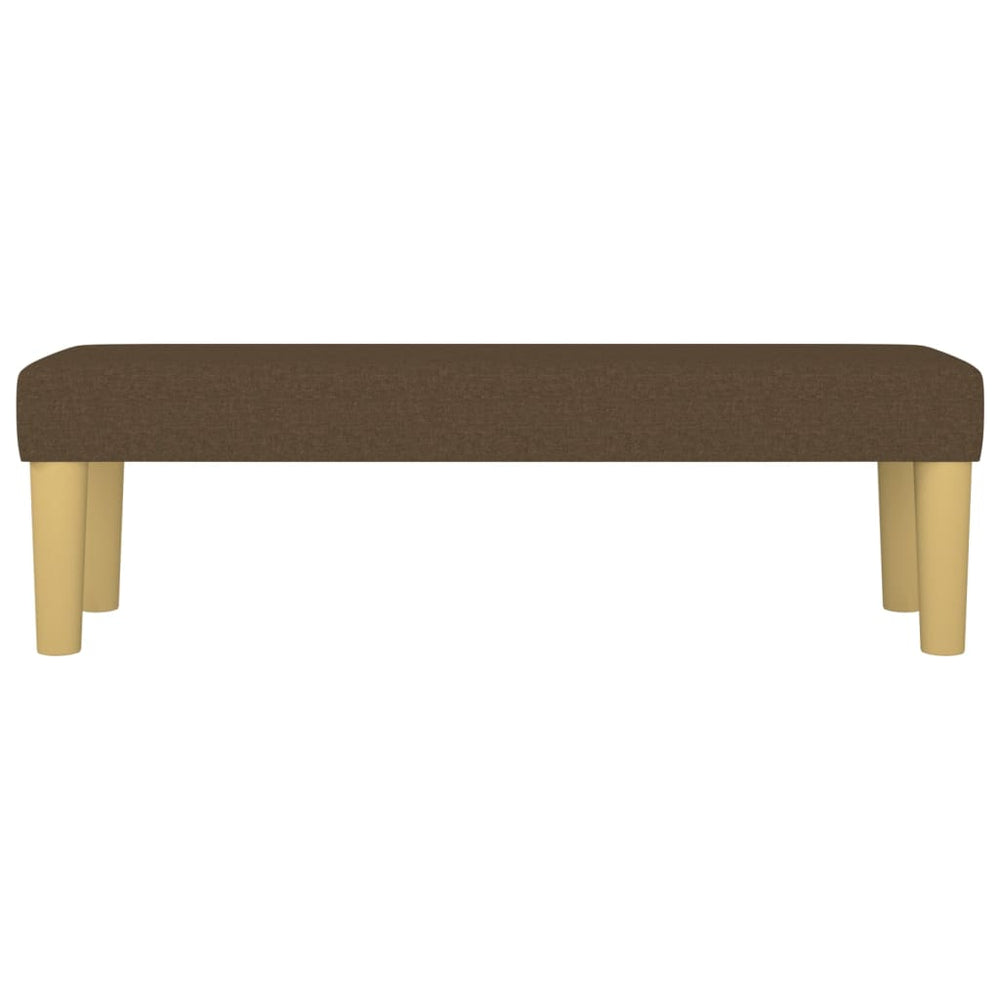 Bankje 100x30x30 cm stof donkerbruin MeubelReus