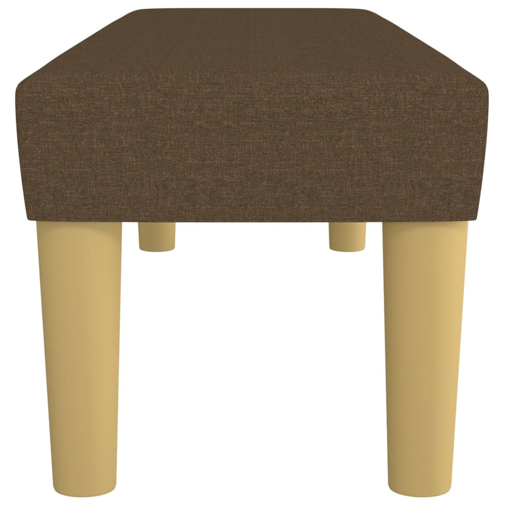 Bankje 100x30x30 cm stof donkerbruin MeubelReus