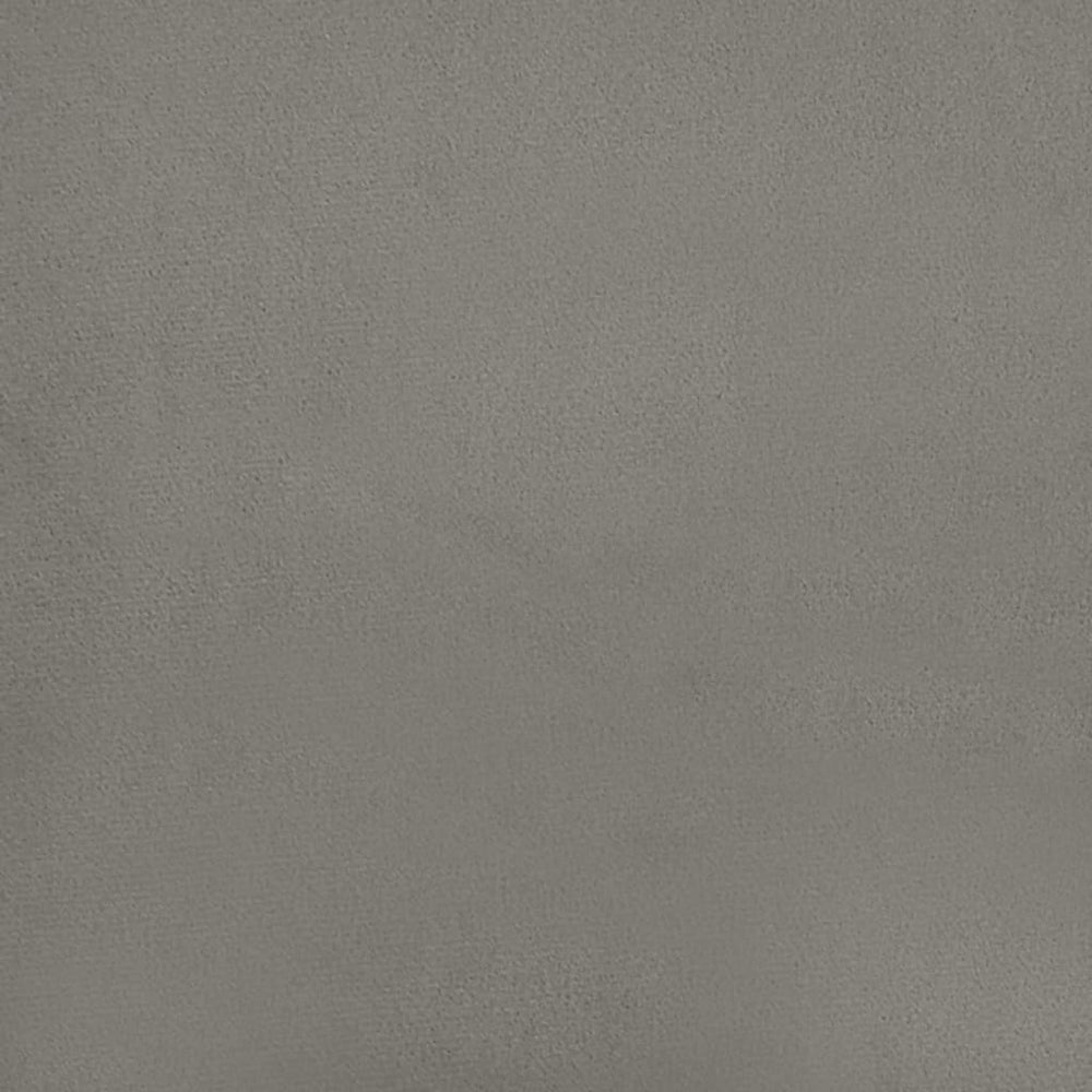 Bankje 100x30x30 cm fluweel lichtgrijs MeubelReus