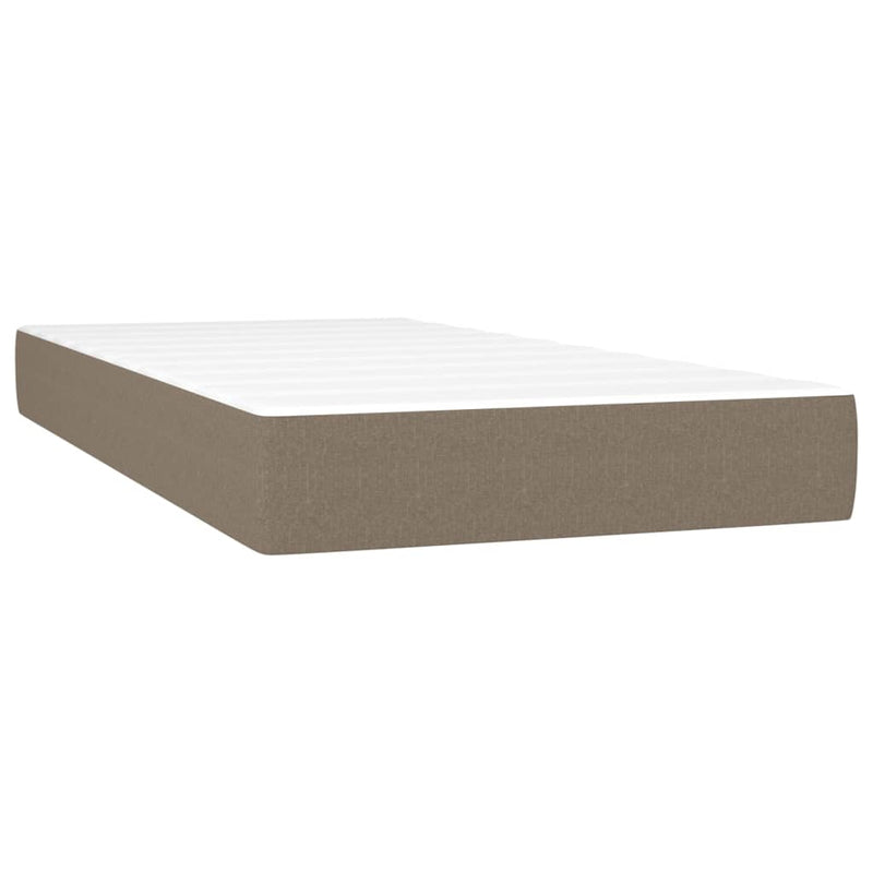 Pocketveringmatras 90x200x20 cm stof taupe MeubelReus