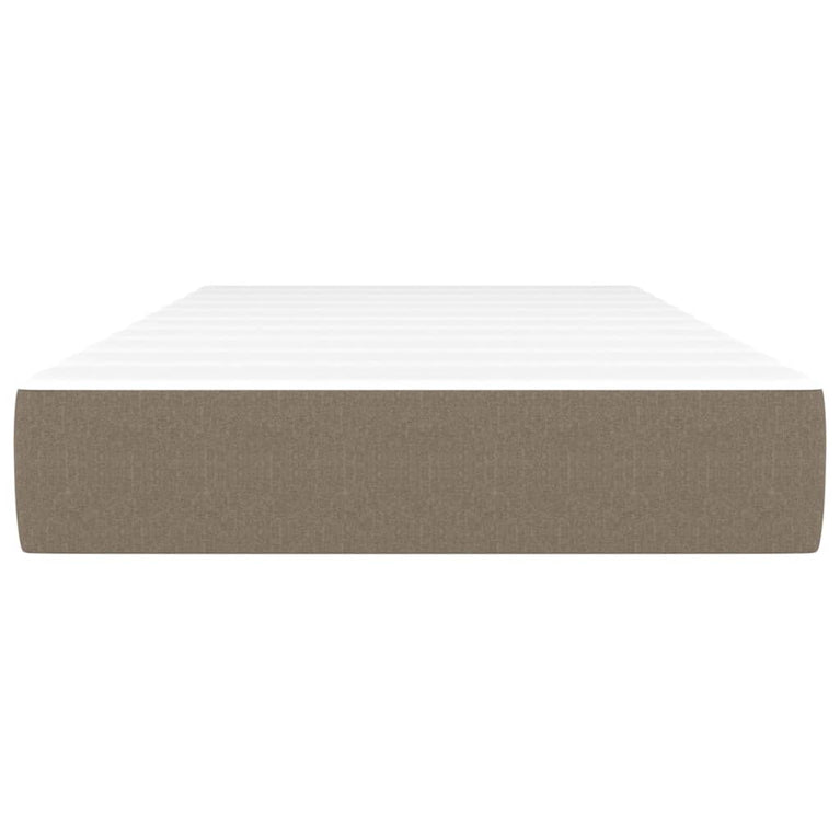 Pocketveringmatras 90x200x20 cm stof taupe MeubelReus