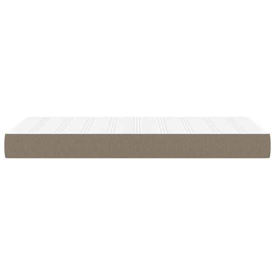 Pocketveringmatras 90x200x20 cm stof taupe MeubelReus