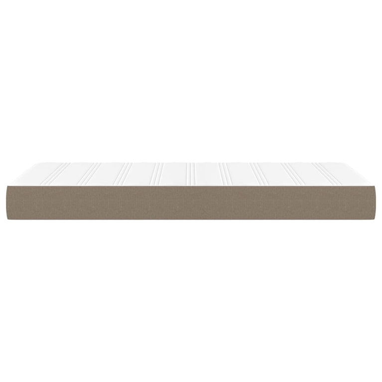 Pocketveringmatras 90x200x20 cm stof taupe MeubelReus